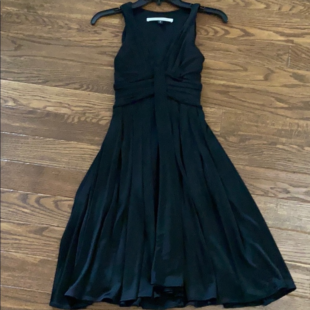 DVF black flowy dress